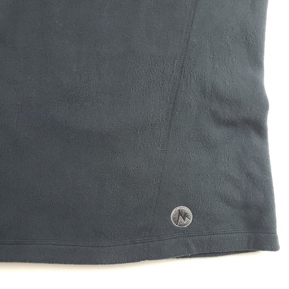 Marmot Rocklin Fleece Vest Womens XL Black Full Zip NEW "Bridge Investment" Logo - Picture 7 of 12